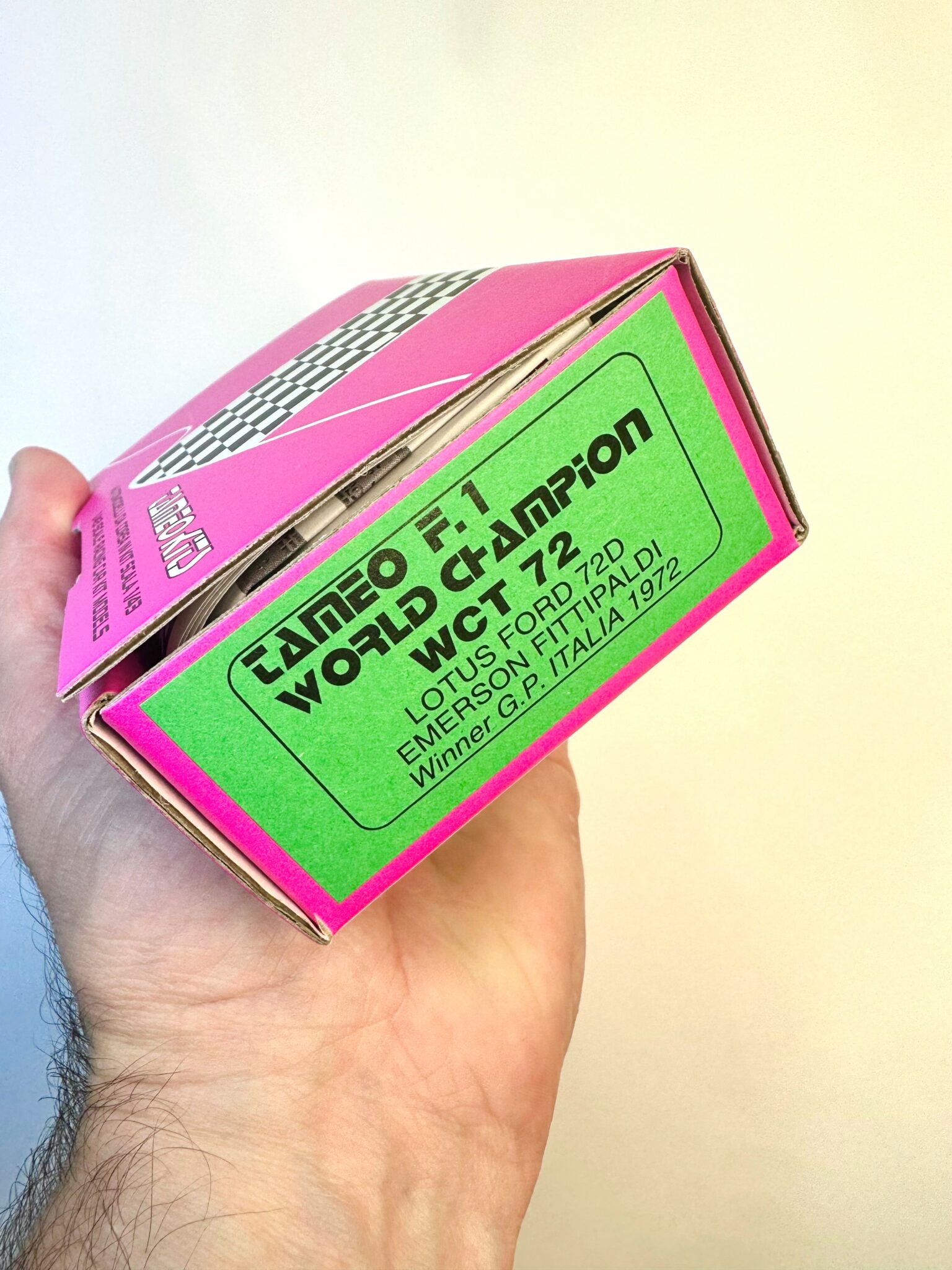 OPENING THE BOX – WCT 72 LOTUS 72D ITALIAN GP 1972 – BY MICHAEL
