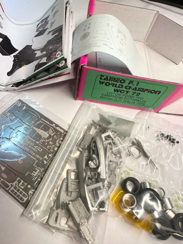 APRENDO LA SCATOLA WCT 72 LOTUS 72D GP ITALIA 1972 DI MICHAEL KELLY