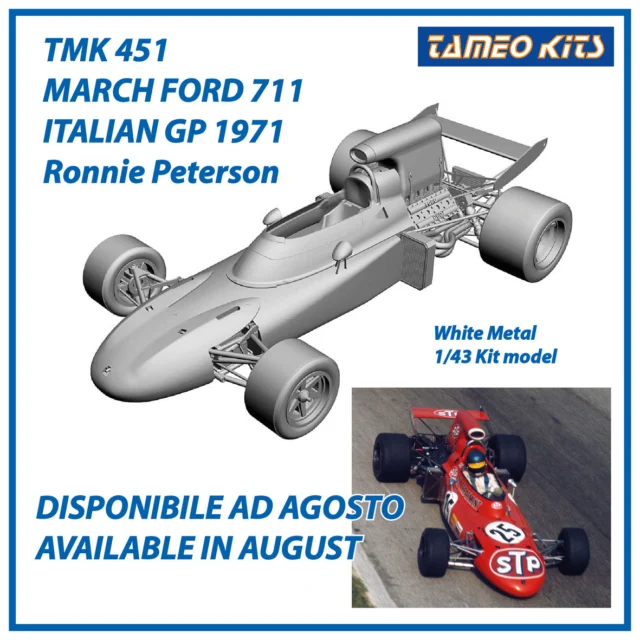Models 1/43 Kit Formula One and pre-assembled - Tameo Kits